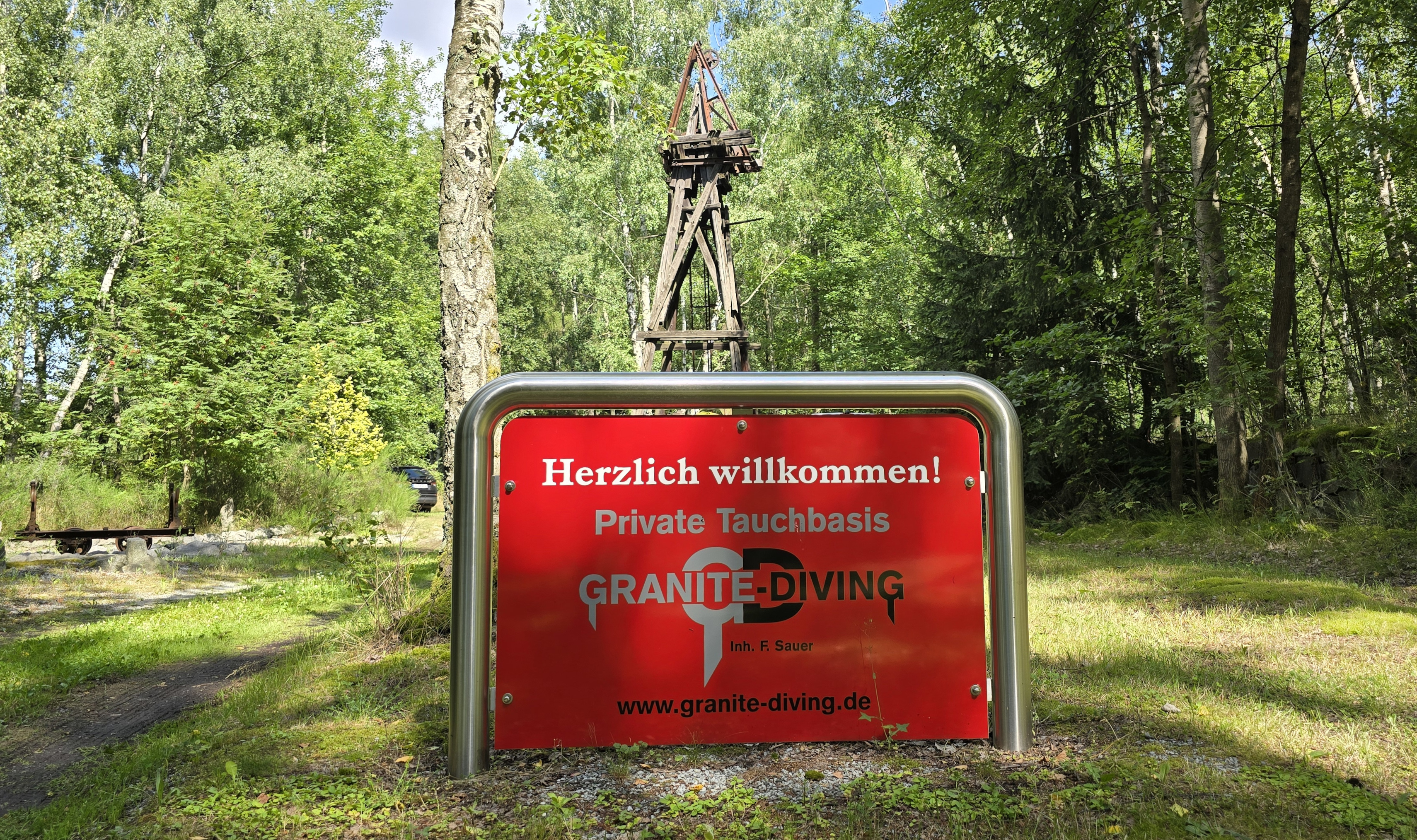 Eingang zum Steinbruch